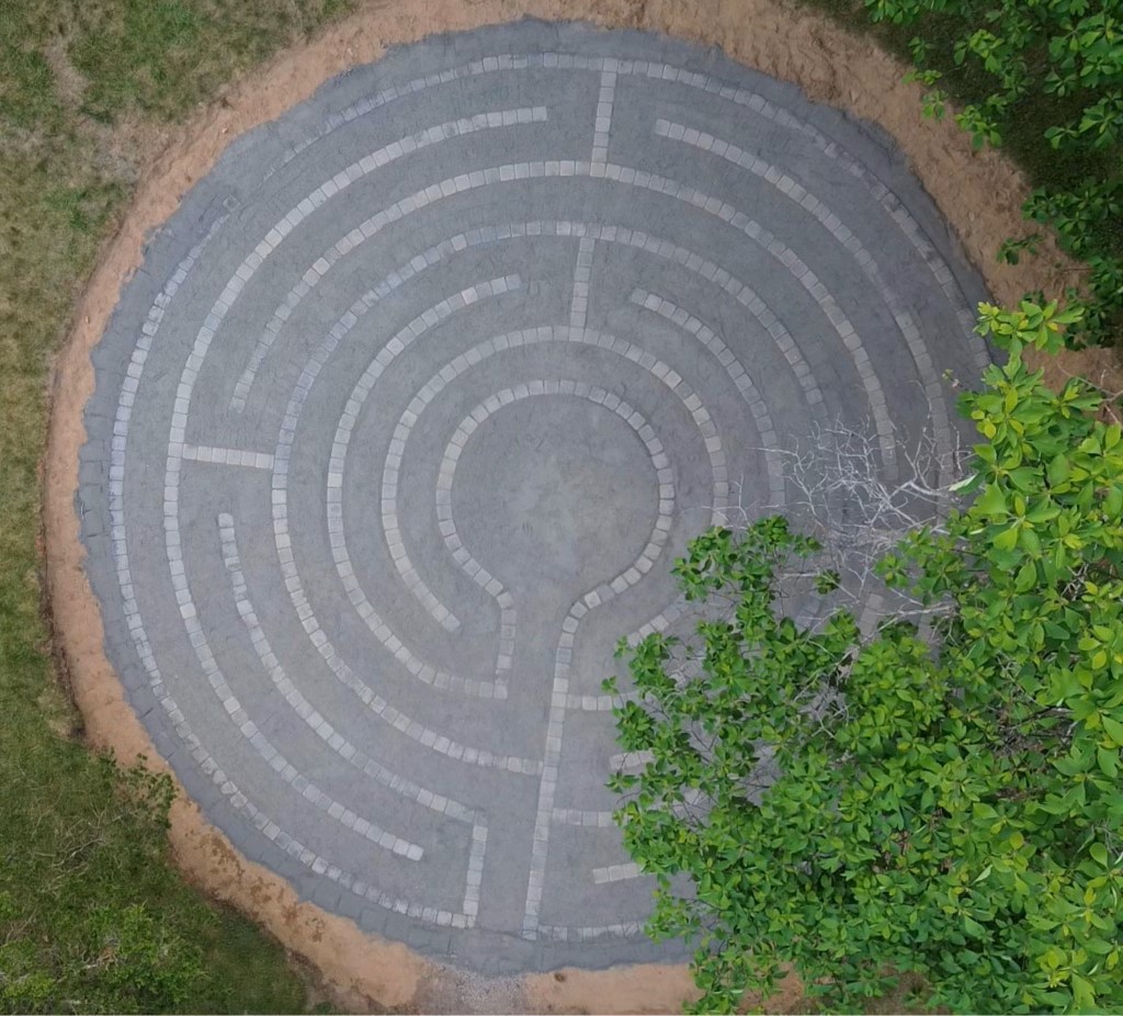 labyrinth from above