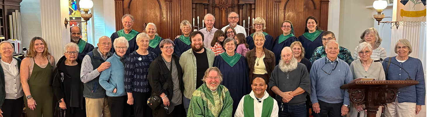 OSA parishioners with Rev. Timothy Squier and Rev. Canon Ranjit Matthews