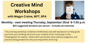 creative mind workshop sept 2025
