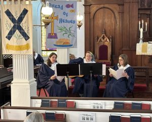 Three section leaders slinging Ill Fly Away